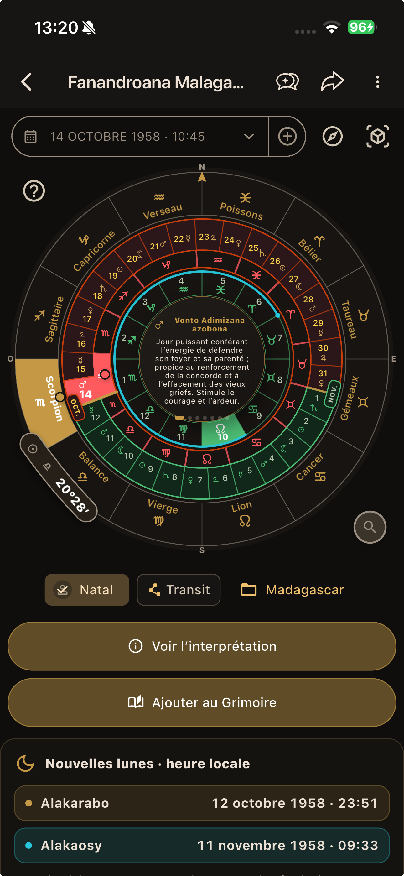 La roue Fanandroana dans OANA : signes, cycles, dates et interprétation centrale